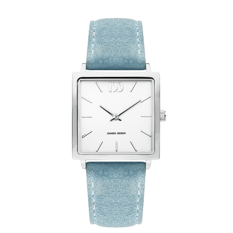 Danish Design Tidløs IV24Q1248 Damen Armbanduhr Silber • Mineralglas • Wildlederarmband