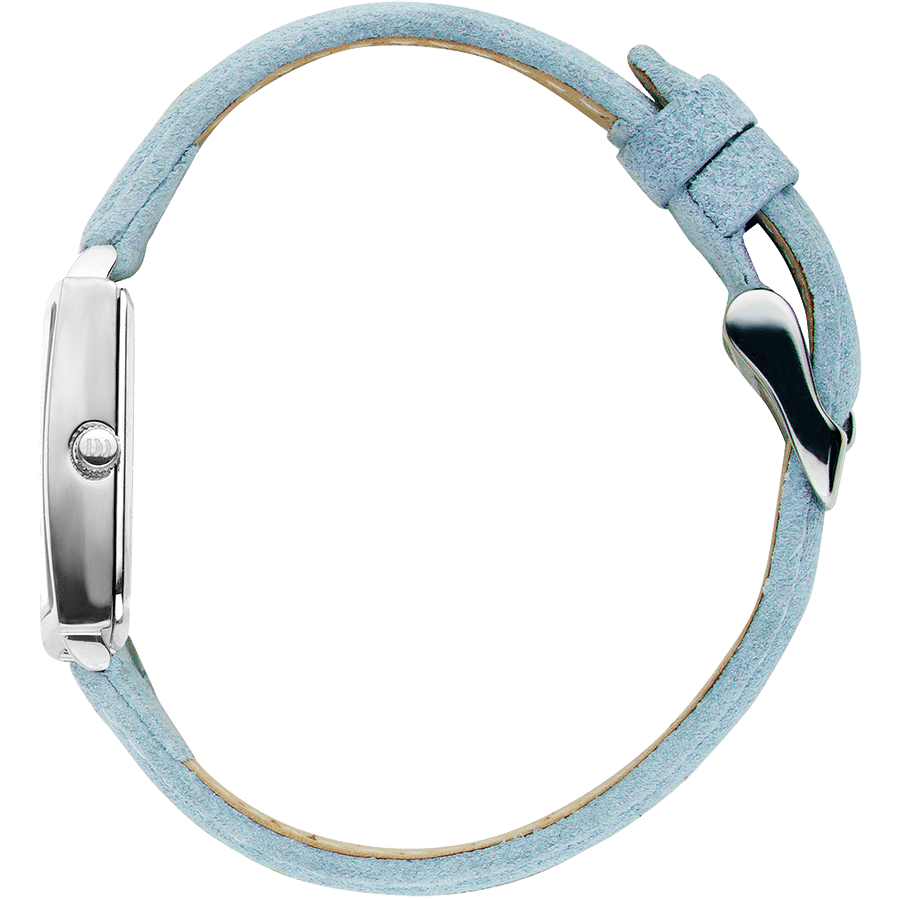 Danish Design Tidløs IV24Q1248 Damen Armbanduhr Silber • Mineralglas • Wildlederarmband, Bild 2