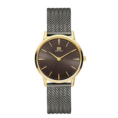 Danish Design Akilia IV70Q1251 Damenuhr Grau • Mineralglas • Mesh-Armband
