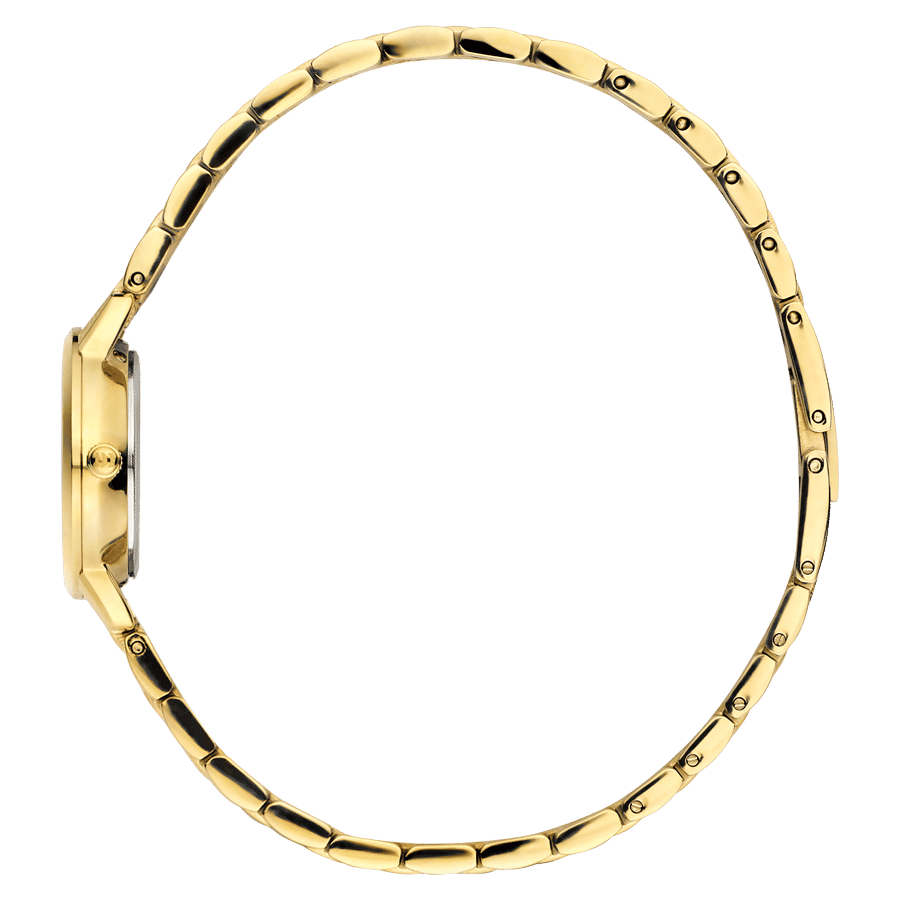 Danish Design Akilia IV84Q1268 Damenuhr Goldfarben • Mineralglaswerk • Metallgliederarmband, Bild 2