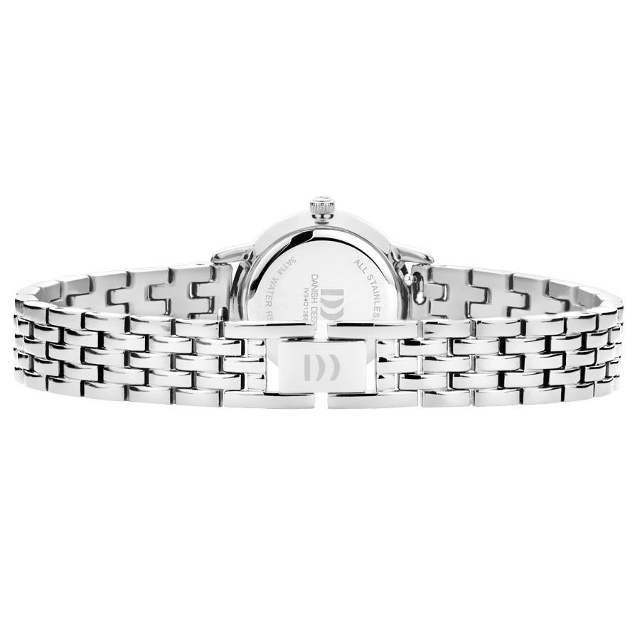Danish Design Akilia IV94Q1268 Damenuhr Silber • Mineralglas • Zeitloses Kettenarmband, Bild 3
