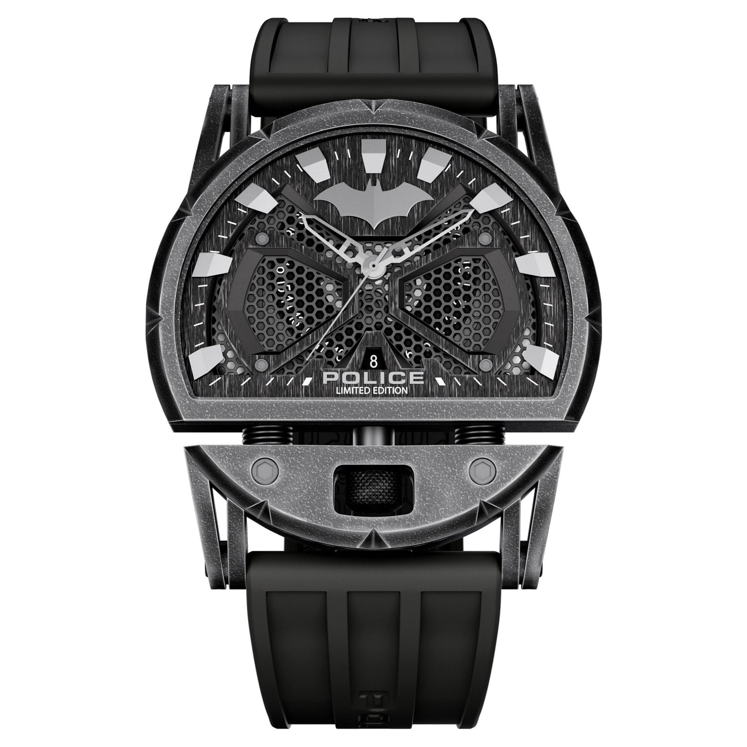 Police Dark Side PEWGN0075401 Herrenuhr Schwarz • Batman x Police Limited Edition • Mineralglas