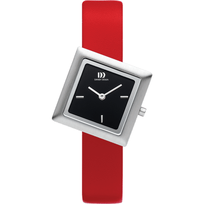Danish Design Tilt IV24Q1286 Damen Armbanduhr Rot • Optische Täuschung • Kunstliebhaber-Design