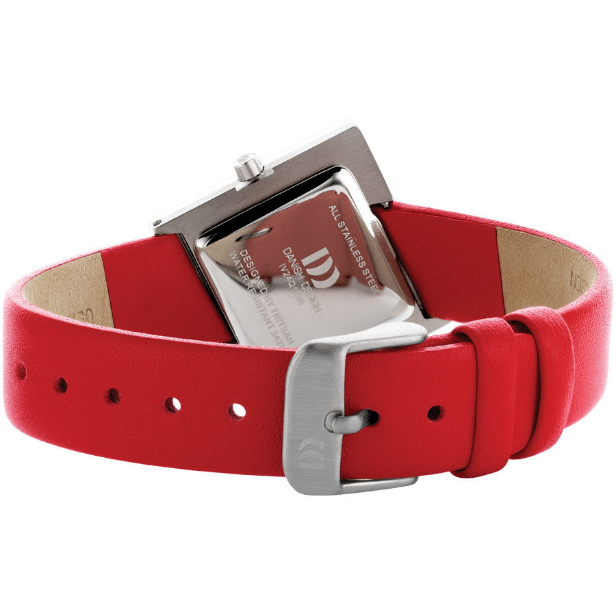 Danish Design Tilt IV24Q1286 Damen Armbanduhr Rot • Optische Täuschung • Kunstliebhaber-Design, Bild 4
