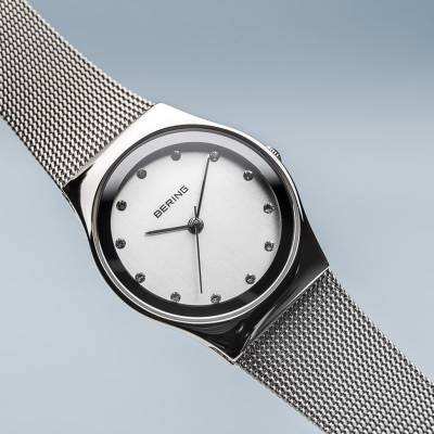 Bering Classic 12927-000 Damenuhr Silber • Saphirglas • Milanaise-Armband, Bild 5