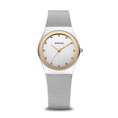 Bering Classic 12927-010 Damen Armbanduhr Silber • Saphirglas • Milanaise-Armband