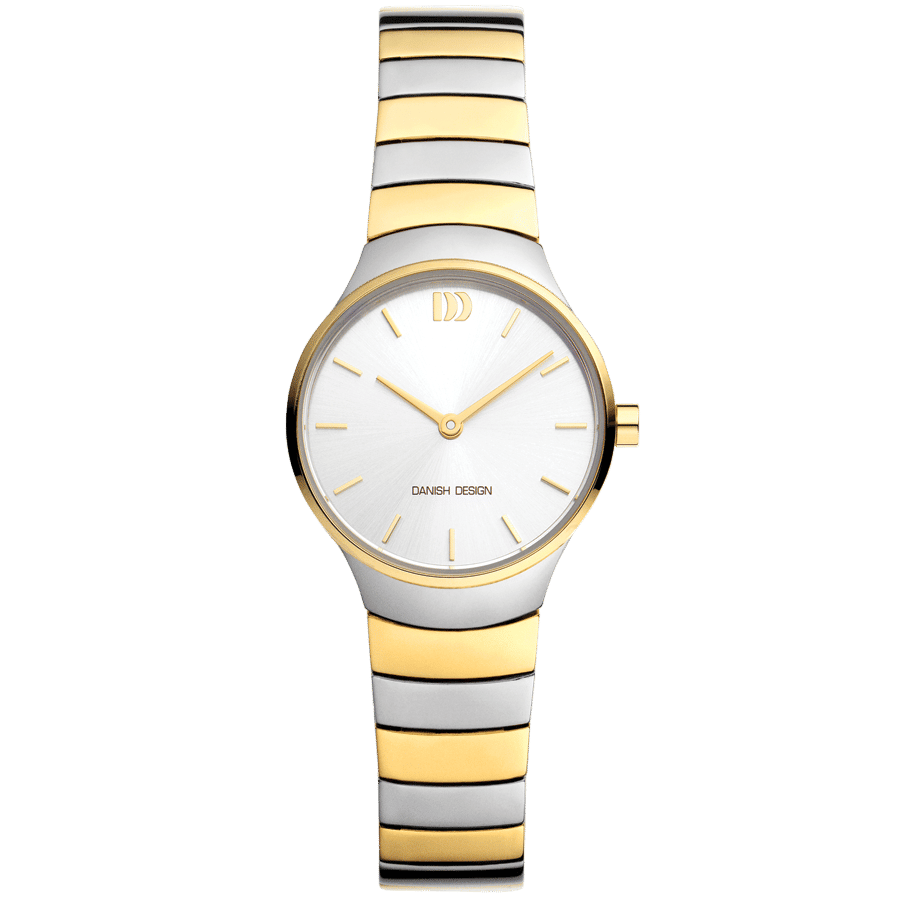 Danish Design Jolie IV65Q1293 Damenuhr Bicolor • Mineralglas • Schmuckarmband