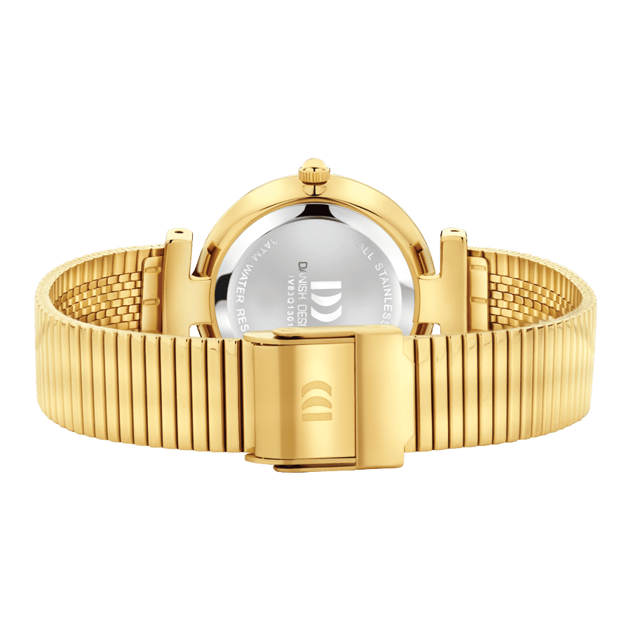 Danish Design Ava IV83Q1301 Damenuhr Grau • Mineralglas • Goldenes Edelstahlarmband, Bild 3