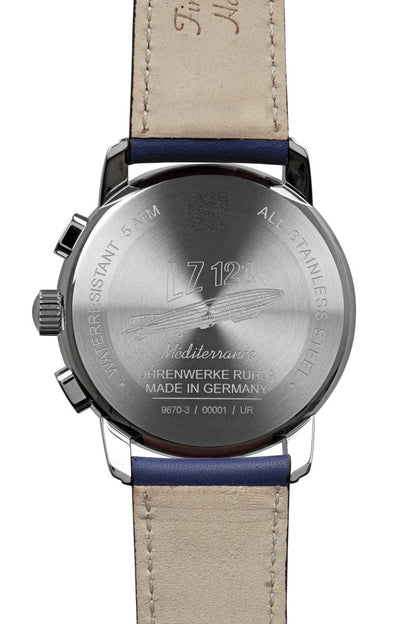 Zeppelin 100 Jahre Méditerranée 9670-3 Herren • Chronograph • Blaues Zifferblatt, Bild 2