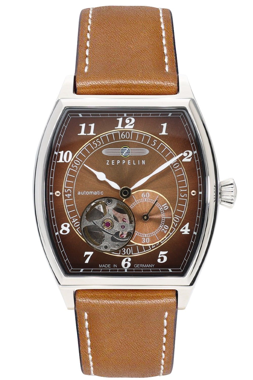 Zeppelin Metropolis 8362-2 Herren Automatikuhr • Open Heart • Miyota 82S5