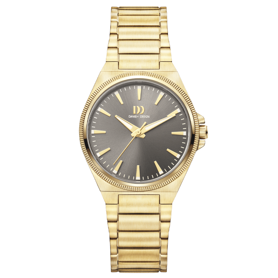 Danish Design Tidløs IV84Q1303 Damenuhr Gold • Saphirglas • 5 ATM Wasserdicht
