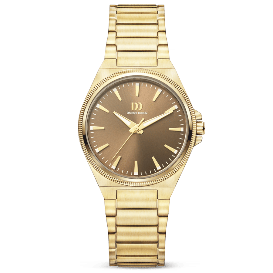 Danish Design DKx Pro IV87Q1303 Damenuhr Goldfarben • Saphirglas • Leuchtmasse