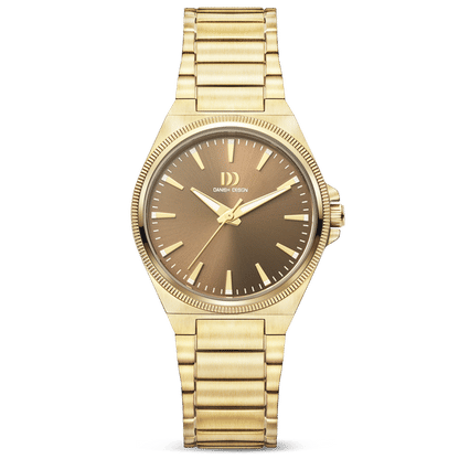 Danish Design DKx Pro IV87Q1303 Damenuhr Goldfarben • Saphirglas • Leuchtmasse