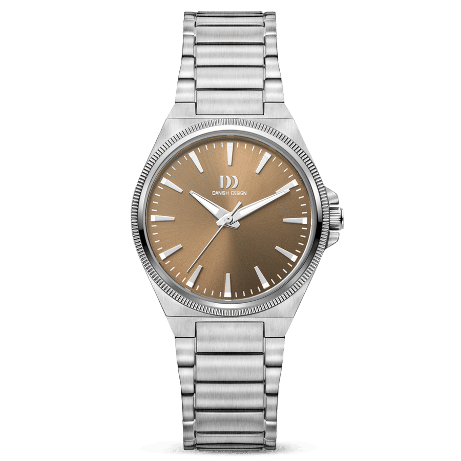 Danish Design DKx Pro IV97Q1303 Damen Armbanduhr Silber/Haselnuss • Saphirglas • 5 ATM Wasserdicht