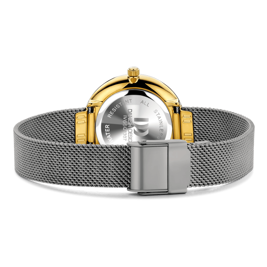 Danish Design Amelia Ripple IV66Q1307 Damenuhr Grau • Mineralglas • Mesh-Armband, Bild 3