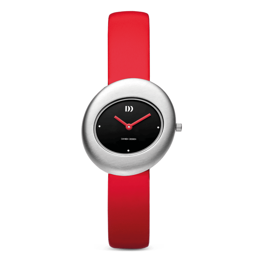 Danish Design Issten IV24Q1308 Damen Armbanduhr Rot • Skandinavisches Design • Mineralglas