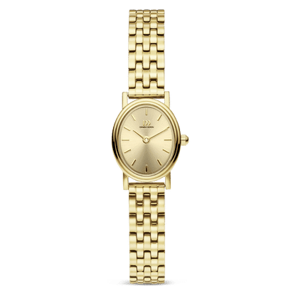 Danish Design Eloise IV96Q1310 Damenuhr Gold • Ovales Gehäuse • Schnellwechselarmband