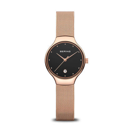 Bering Classic 13326-362 Damenuhr Roségold • Saphirglas • Milanaise-Armband