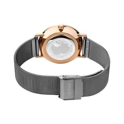 Bering Classic 13436-369 Damenuhr Roségold • Saphirglas • Milanaise-Armband, Bild 3