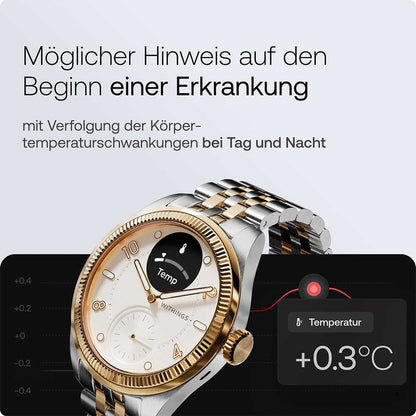 Withings ScanWatch Nova Brilliant HWA10-MODEL 11-ALL Damen • Hybrid-Smartwatch Bicolor • 5 ATM Wasserdicht, Bild 5