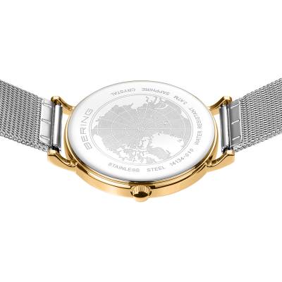 Bering Classic 14134-010 Damenuhr Gold • Saphirglas • Milanaise-Armband, Bild 6