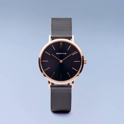 Bering Classic 14134-166 Damenuhr Roségold • Saphirglas • Milanaise-Armband, Bild 5