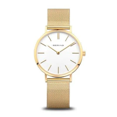Bering Charity 14134-999-GWP Damenuhr Rosa • Saphirglas • Milanaise-Armband, Bild 6