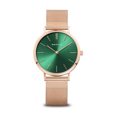 Bering Classic 14134-166 Damenuhr Roségold • Saphirglas • Milanaise-Armband, Bild 7