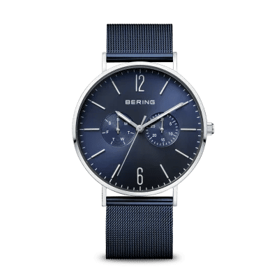 Bering Classic 14240-508 Herrenuhr Grün • Saphirglas • Chronograph-Layout mit Tag- und Datumsanzeige, Bild 9