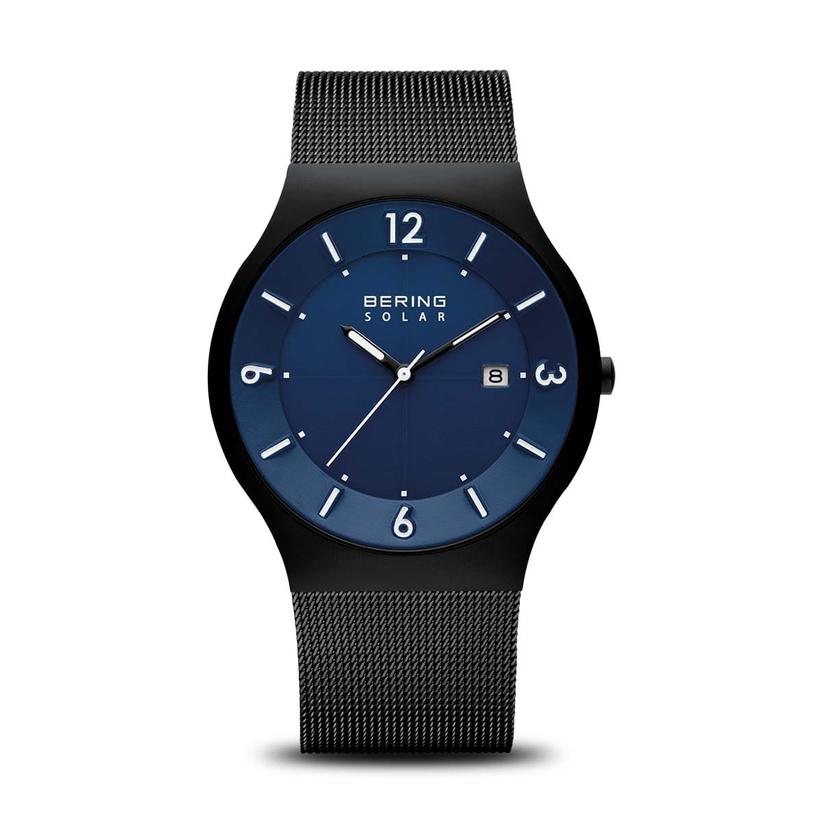 Bering Solar Classic 14440-227 Herrenuhr Schwarz-Blau • Saphirglas • Solarantrieb