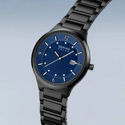 Bering 14442-727 Slim-Solar Herrenuhr Schwarz • Solarantrieb • Saphirglas, Bild 2