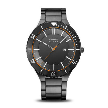 Bering 14443-779 Herrenuhr Solaruhr Grau • Saphirglas • 10 ATM Wasserdicht