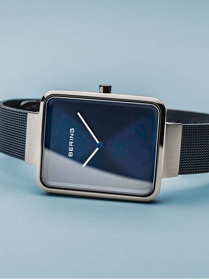 Bering Classic 14528-307 Damen Armbanduhr Blau • Milanaise-Armband • Slimline-Design, Bild 4