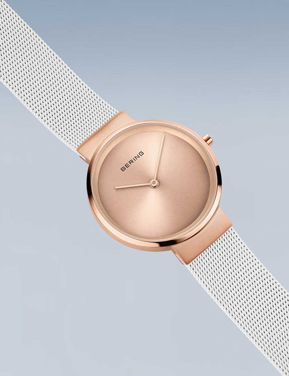 Bering Classic 14531-266 Damenuhr Roségold • Saphirglas • Milanaise-Armband, Bild 3