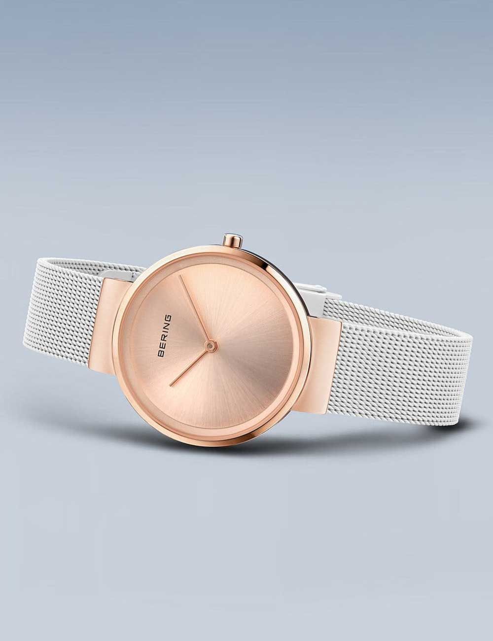 Bering Classic 14531-266 Damenuhr Roségold • Saphirglas • Milanaise-Armband, Bild 4