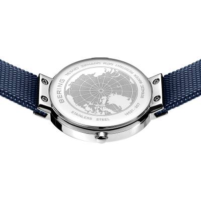 Bering Classic 14531-307 Damen Armbanduhr Blau • Saphirglas • Milanaise-Armband, Bild 6
