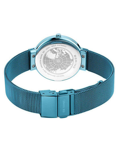 Bering Classic 14531-388 Damen Armbanduhr Blau • Saphirglas entspiegelt • Milanaise-Armband, Bild 5