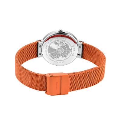 Bering Classic 14531-505 Damenuhr Orange • Saphirglas • Milanaise-Armband, Bild 7