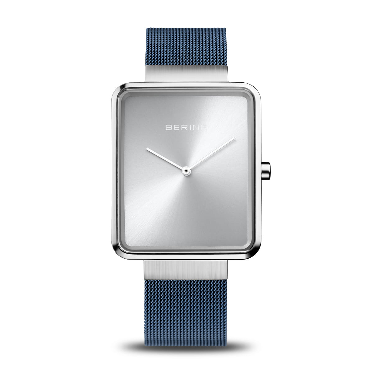 Bering Classic 14533-300 Herrenuhr Silber • Saphirglas • Marineblaues Milanaise-Band