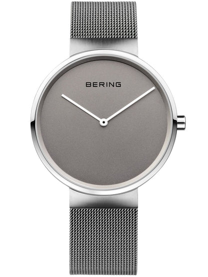 Bering Classic 14539-077 Damen Armbanduhr Grau • Saphirglas • Milanaise-Armband, Bild 2