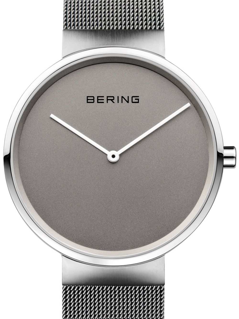 Bering Classic 14539-077 Damen Armbanduhr Grau • Saphirglas • Milanaise-Armband