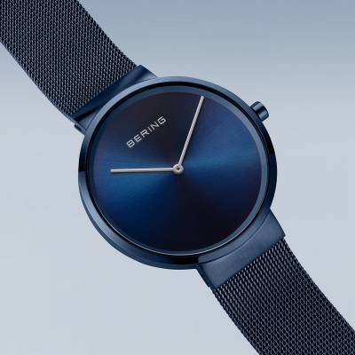 Bering Classic 14539-397 Unisex Armbanduhr Blau • Saphirglas • Milanaise-Armband, Bild 3