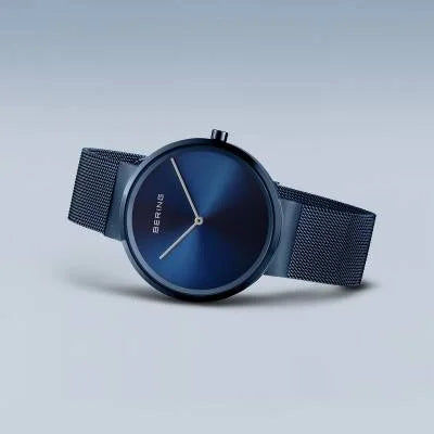 Bering Classic 14539-397 Unisex Armbanduhr Blau • Saphirglas • Milanaise-Armband, Bild 2