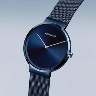 Bering Classic 14539-397 Unisex Armbanduhr Blau • Saphirglas • Milanaise-Armband, Bild 4