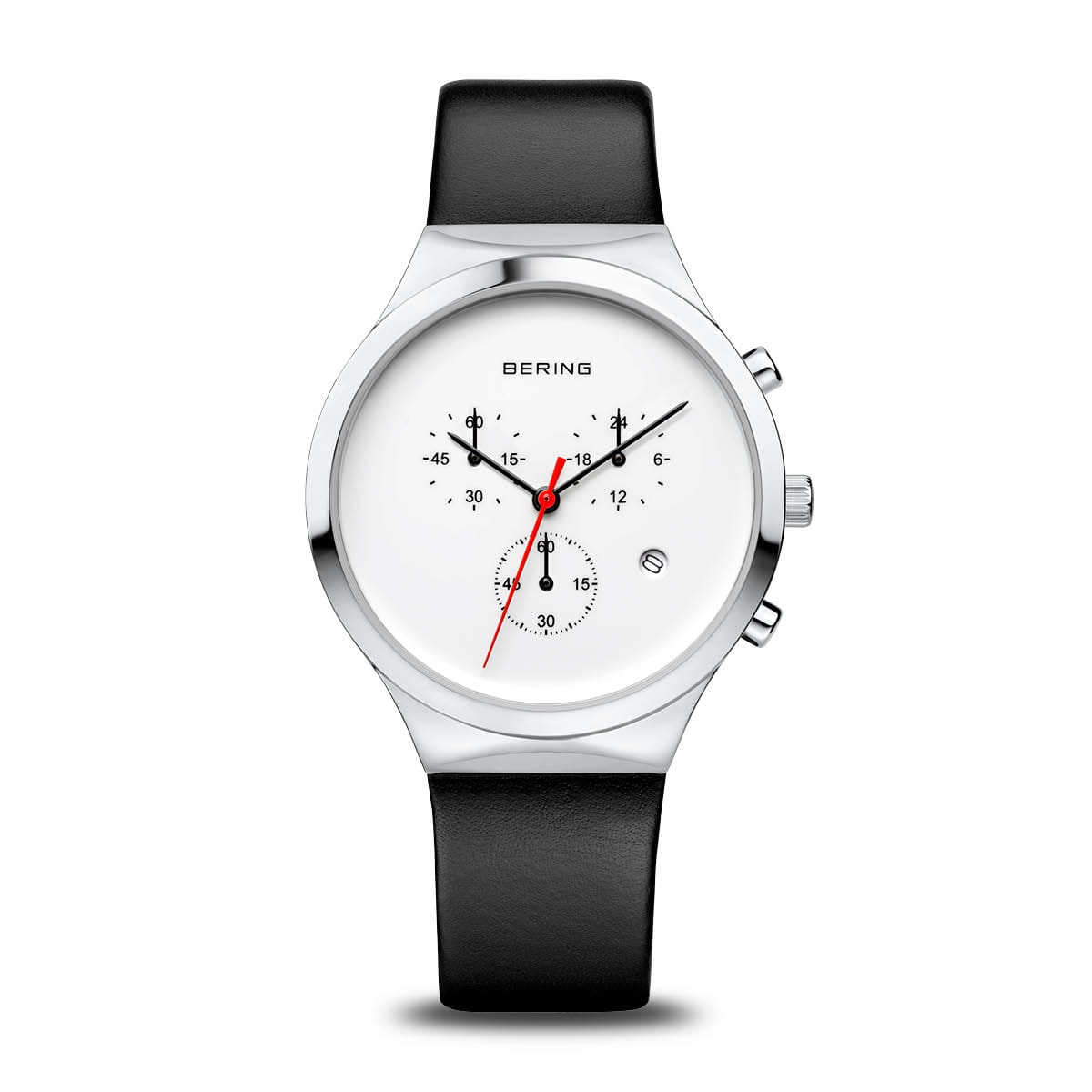 Bering Classic 14736-404 Damenuhr Weiß • Saphirglas • Kalbsleder-Armband