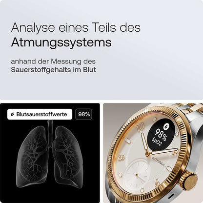 Withings ScanWatch Nova Brilliant HWA10-MODEL 11-ALL Damen • Hybrid-Smartwatch Bicolor • 5 ATM Wasserdicht, Bild 4