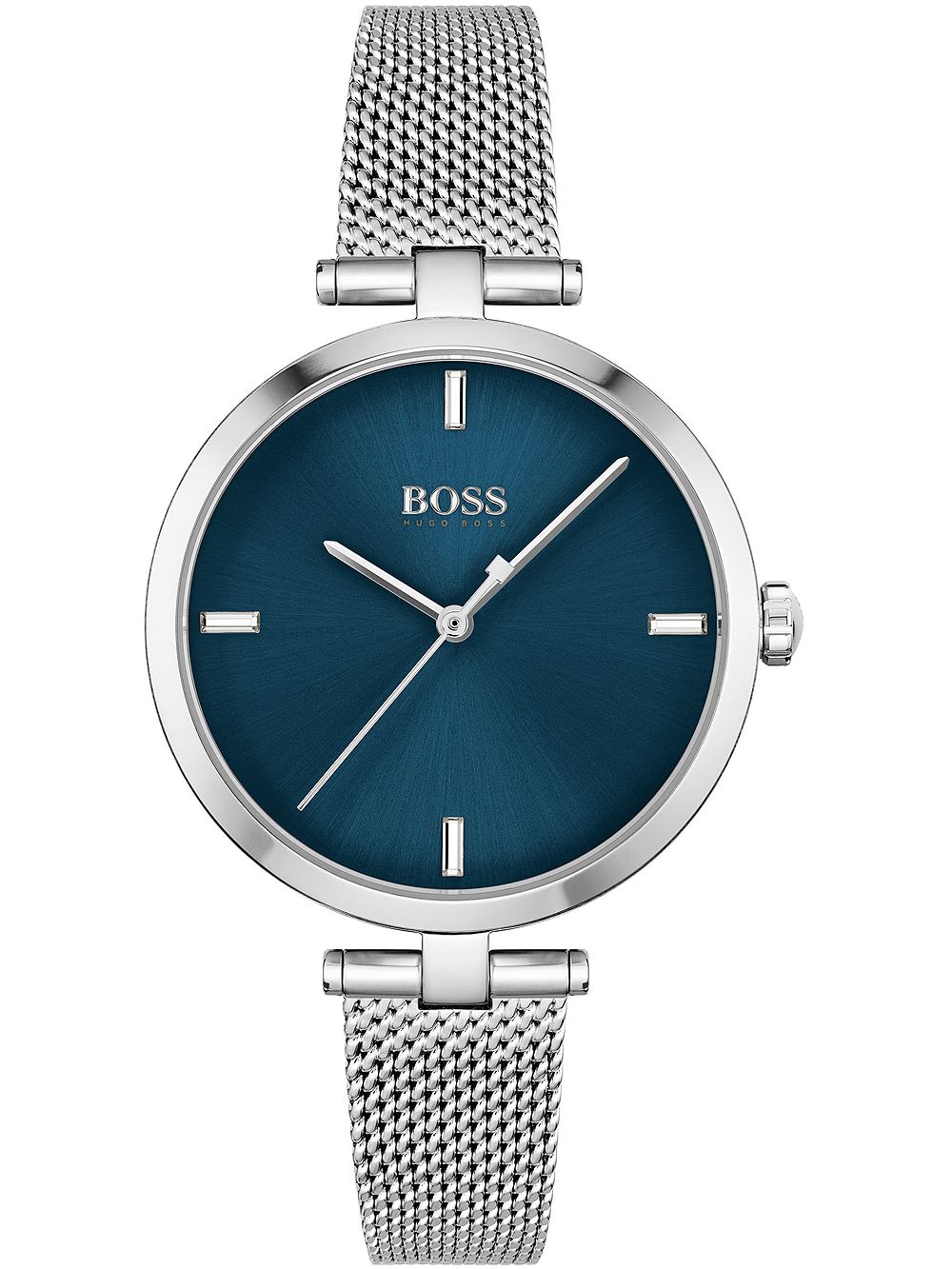 BOSS Majesty 1502587 Damen • Blaues Zifferblatt • Mesh-Armband