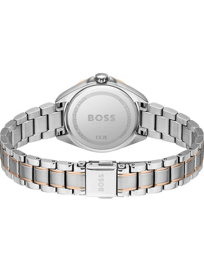 BOSS Felina 1502622 Damen Armbanduhr Roségold • Mineralglas • Datumsanzeige, Bild 3