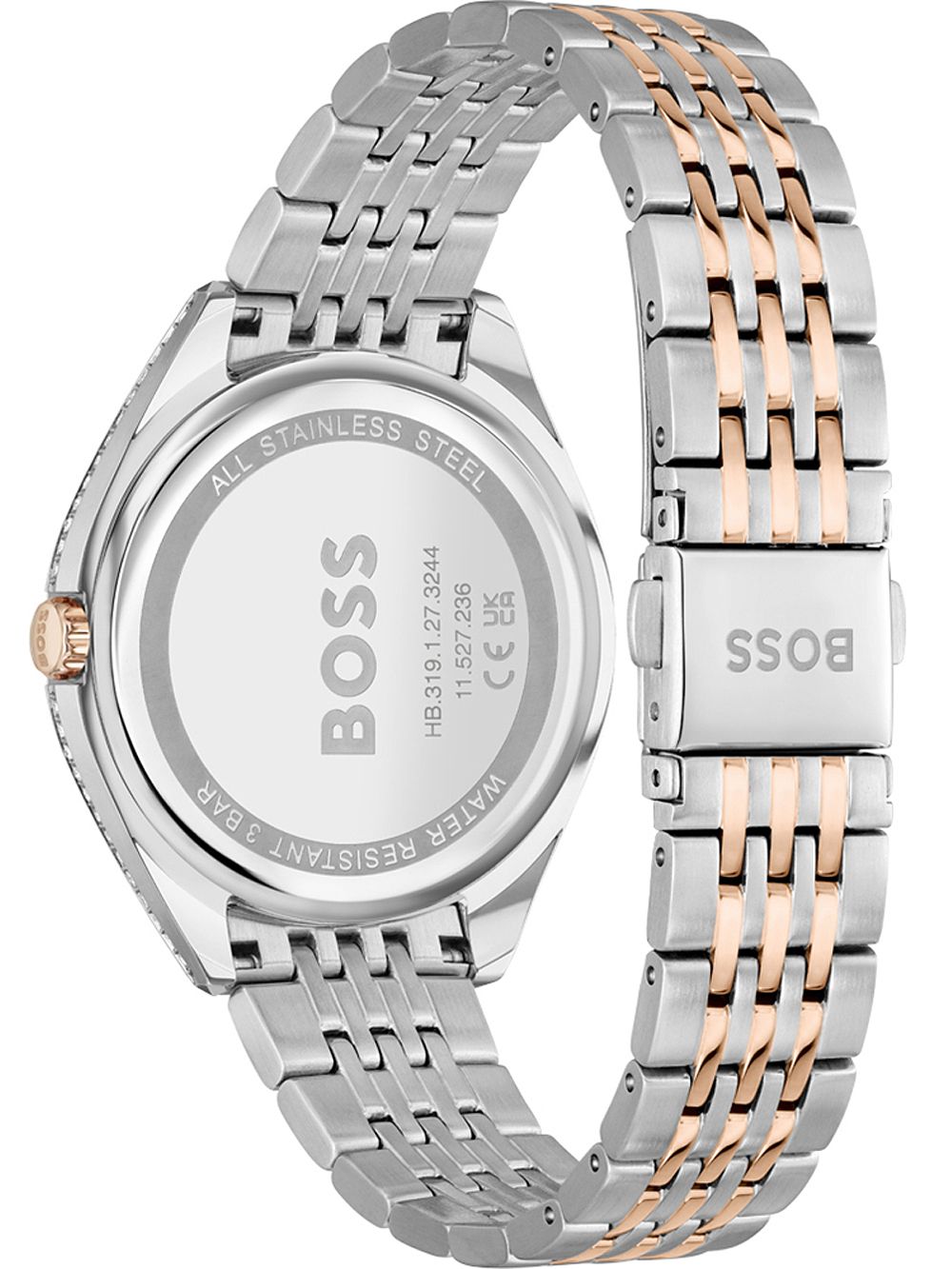 BOSS Saya 1502641 Damen Armbanduhr Silber • Mehrfach-Zifferblatt • Mineralglas, Bild 3