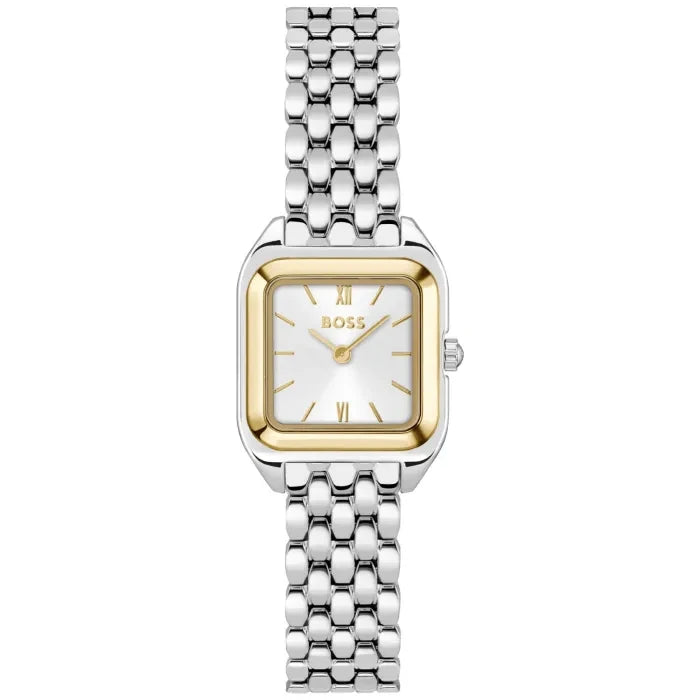 BOSS Mae Petite 1502821 Damen Armbanduhr Silber • Saphirglas • Quarzwerk